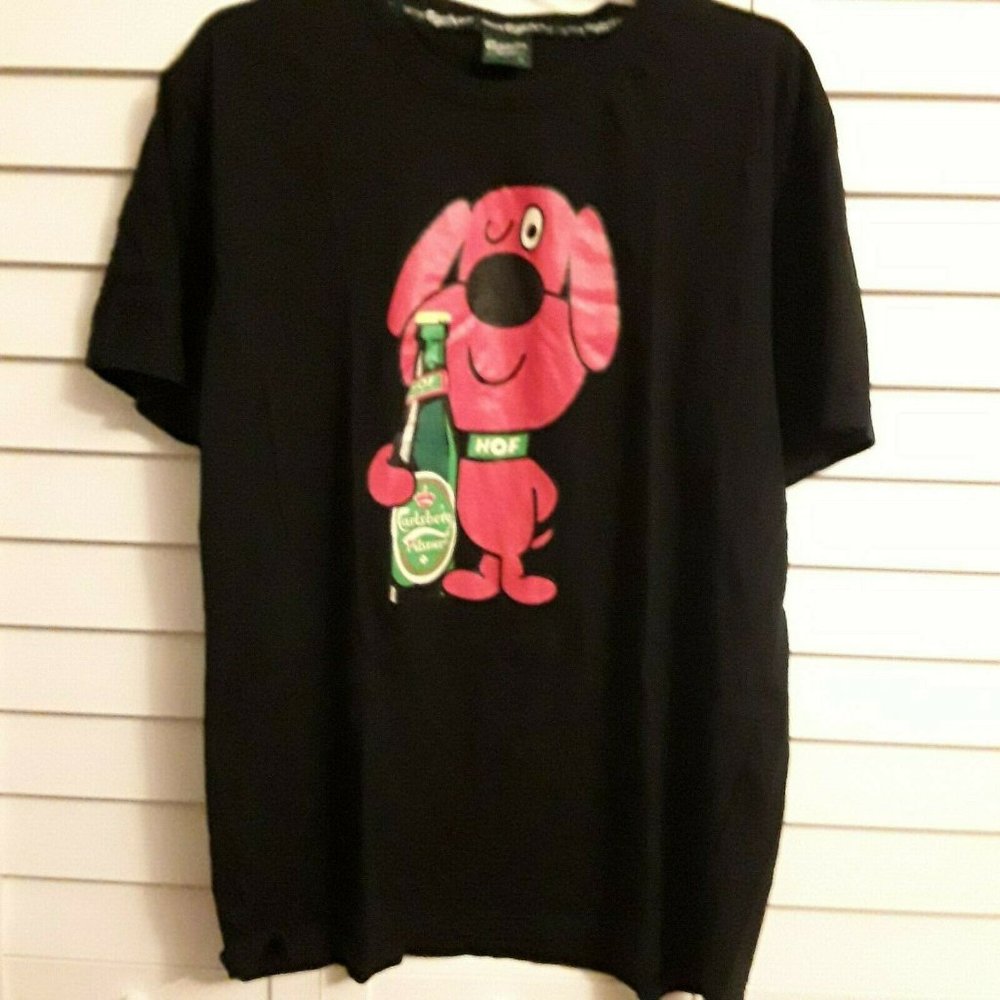 Carlsberg “Hof” Pilsner Beer T-Shirt, Featuring Beer Dog Hof, Size XL, EUC